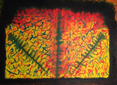 Peinture intitulée "Couleurs chaudes" par San Dy, Œuvre d'art originale, Acrylique