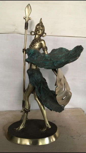 Sculpture titled "Le retour de la gue…" by Abdoul Karim Sana, Original Artwork, Bronze