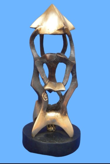 Sculpture titled "L'appel à la paix" by Abdoul Karim Sana, Original Artwork, Bronze