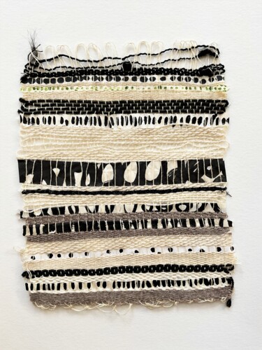 Textile Art titled "Partistion B" by Sanaa Mejjadi, Original Artwork, Textile fiber