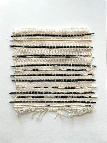 Textile Art με τίτλο "Tissage-ST14" από Sanaa Mejjadi, Αυθεντικά έργα τέχνης, Υφαντικές ίνες