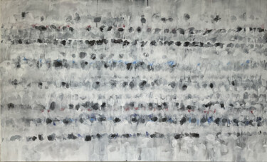 Painting titled "Sans titre-P11" by Sanaa Mejjadi, Original Artwork, Acrylic Mounted on Wood Stretcher frame