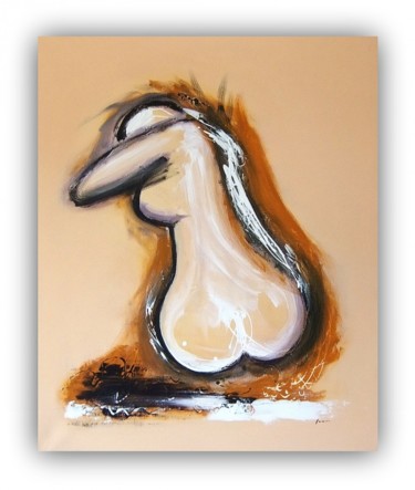 Painting titled "NUDO FEMMINILE ASTR…" by Alex Sanader, Original Artwork