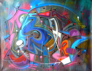 Schilderij getiteld "Art" door Saname, Origineel Kunstwerk, Graffiti