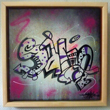 Painting titled "Tag n°2121" by Saname, Original Artwork, Acrylic