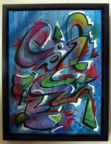 Painting titled "Tag n° 2120" by Saname, Original Artwork, Acrylic