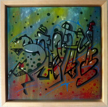 Painting titled "Tag n°2122" by Saname, Original Artwork, Acrylic