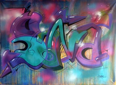Schilderij getiteld "Sana n°2206" door Saname, Origineel Kunstwerk, Graffiti