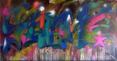 Painting titled "Tag n°2305" by Saname, Original Artwork, Spray paint