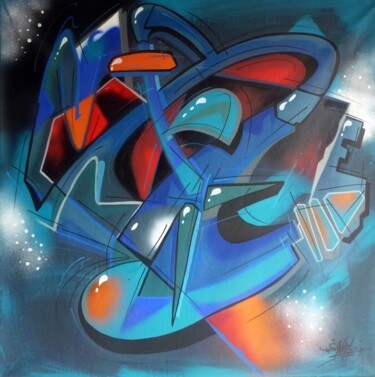 Painting titled "100 titres 99" by Saname, Original Artwork, Spray paint