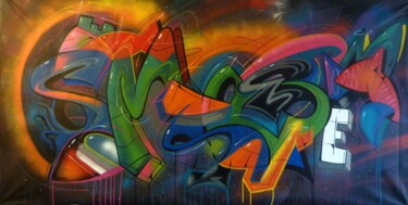 Schilderij getiteld "Tag n°2310" door Saname, Origineel Kunstwerk, Graffiti