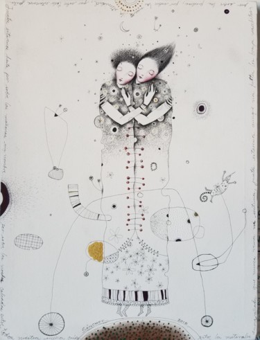 Pintura titulada "Sueño sobre un circ…" por Sanchez, Obra de arte original, Tinta
