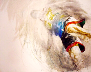 Malarstwo zatytułowany „Jump” autorstwa Sánchez Gruffy, Oryginalna praca, Olej Zamontowany na Drewniana rama noszy