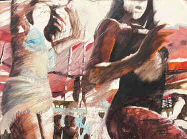 Peinture intitulée "Dallas 2" par Sánchez Gruffy, Œuvre d'art originale, Huile