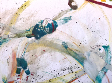 Peinture intitulée "Catch" par Sánchez Gruffy, Œuvre d'art originale, Huile