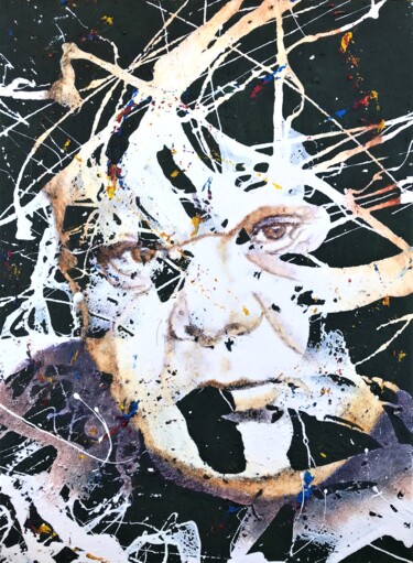 Картина под названием "Tony" - Sánchez Gruffy, Подлинное произведение искусства, Масло Установлен на Деревянная рама для нос…