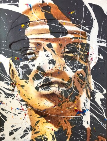 Картина под названием "Dialo" - Sánchez Gruffy, Подлинное произведение искусства, Масло Установлен на Деревянная рама для но…