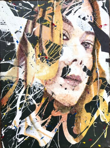 Ζωγραφική με τίτλο "Laura" από Sánchez Gruffy, Αυθεντικά έργα τέχνης, Λάδι Τοποθετήθηκε στο Ξύλινο φορείο σκελετό