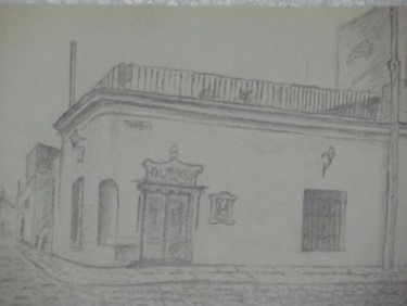 Dibujo titulada "Vieja casa colonial" por Jorge Alberto Sánchez Conte, Obra de arte original, Otro
