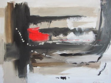 Pintura titulada "Impacto rojo" por Jorge Alberto Sánchez Conte, Obra de arte original, Oleo