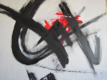 Pintura titulada "Negro sobre blanco" por Jorge Alberto Sánchez Conte, Obra de arte original, Oleo