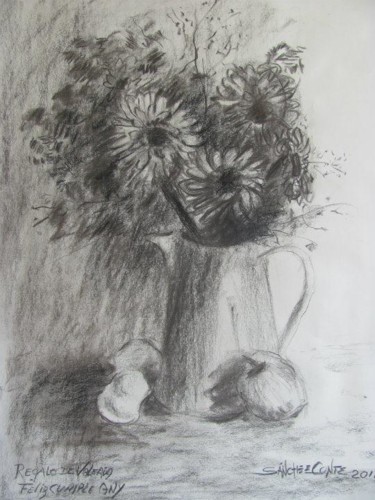 Pintura titulada "Flores en primavera" por Jorge Alberto Sánchez Conte, Obra de arte original, Oleo
