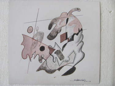 Dibujo titulada "Emociones internas" por Jorge Alberto Sánchez Conte, Obra de arte original, Otro