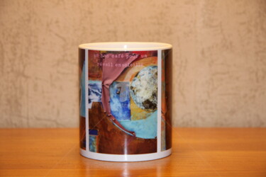 Design intitulée "Un bon café pour un…" par Sand Laurans, Œuvre d'art originale, Art de la table