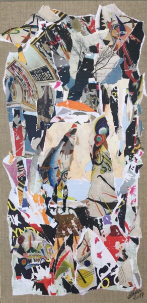 Collages intitulée "« At Sèvres Babylon…" par Sandra Aime, Œuvre d'art originale