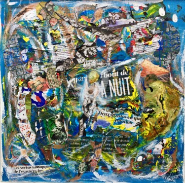 Collages intitolato "« Les vertus insoup…" da Sandra Aime, Opera d'arte originale, Collages