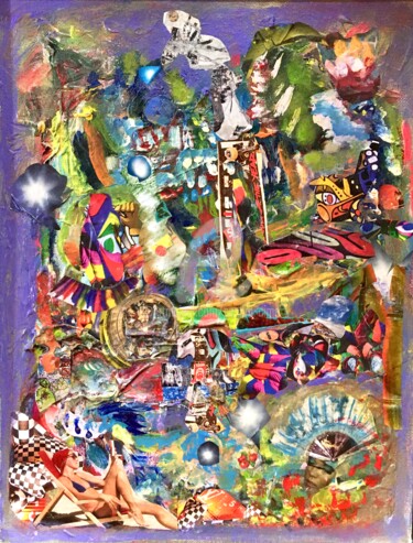 Collages titled "« Comme si comme ça…" by Sandra Aime, Original Artwork, Collages