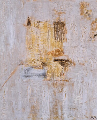 Pintura titulada "LINE GOLD" por Sandra Ballve, Obra de arte original, Acrílico Montado en Bastidor de camilla de madera