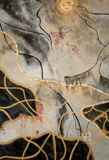 제목이 "CLIMA"인 미술작품 Sandra Ballve로, 원작, 아크릴 나무 들것 프레임에 장착됨