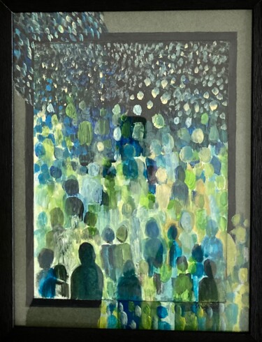 Peinture intitulée "Solitudes" par Sandra Bédu, Œuvre d'art originale, Acrylique Monté sur Carton