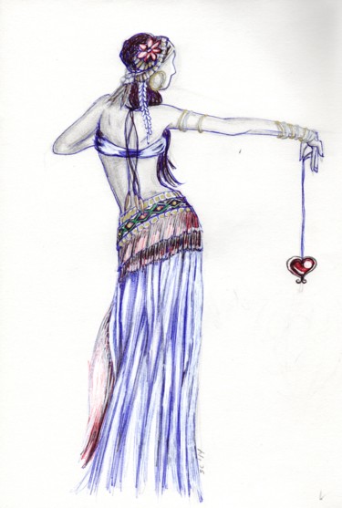 Disegno intitolato "Token" da Sandra Chapdelaine, Opera d'arte originale, Altro