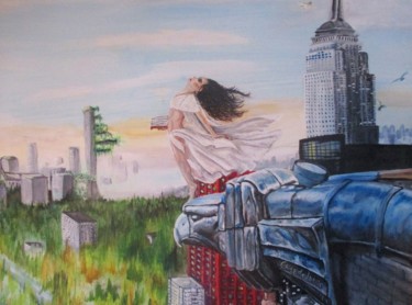Et si... Peinture intitulée "Et si..." par Sandra Chapdelaine, Œuvre d'art originale, Acrylique