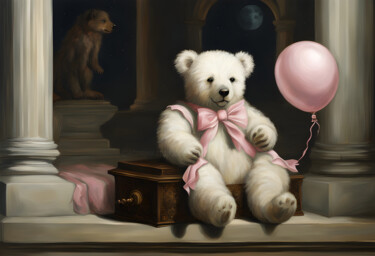 Digital Arts titled "Bear 2" by Sandra Egbers (My-AI-Art), Original Artwork, AI generated image