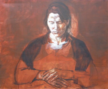 Painting titled "Fabienne" by Sandra Fléchet, Original Artwork, Oil
