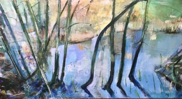 Pittura intitolato "The Stream" da Sandra Haney, Opera d'arte originale, Acrilico