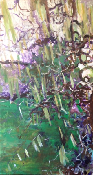 Картина под названием "Spring (corkscrew h…" - Sandra Haney, Подлинное произведение искусства, Акрил