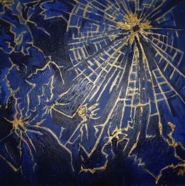 Pittura intitolato "Crepe" da Sandra Ligato, Opera d'arte originale, Acrilico