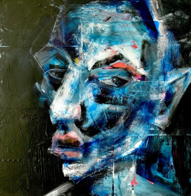 Картина под названием "o.T." - Sandra Ludwig, Подлинное произведение искусства, Акрил Установлен на Деревянная рама для носи…