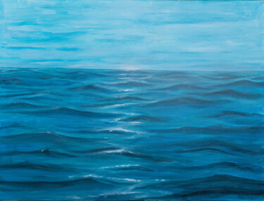 Painting titled "La Mer" by Sandra Milojkovic (COLE), Original Artwork, Acrylic