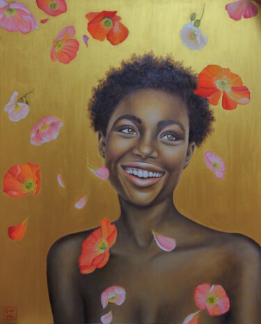 Peinture intitulée "Joy" par Sandra Mtb, Œuvre d'art originale, Huile