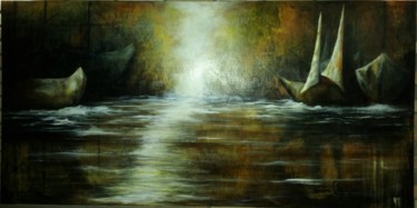 Pintura intitulada "marinha" por Sandra Osmarin, Obras de arte originais, Acrílico