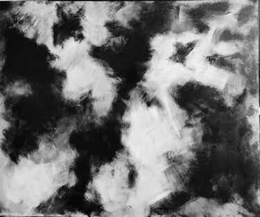 Картина под названием "ONIRICA -BIANCO E N…" - Sandra Perfetto, Подлинное произведение искусства, Акрил Установлен на Деревя…