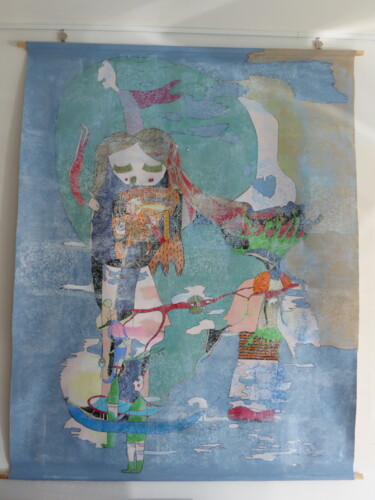 Pittura intitolato "Pays- sage" da Sandra Pohin, Opera d'arte originale, Acrilico