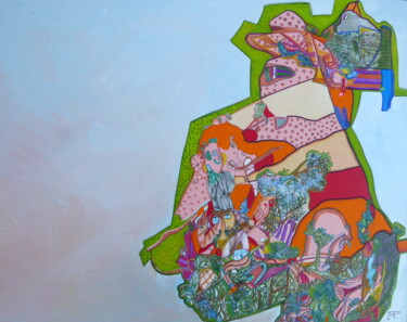 Malarstwo zatytułowany „Habitat” autorstwa Sandra Pohin, Oryginalna praca, Akryl