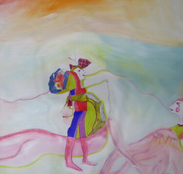 Pittura intitolato "Balade" da Sandra Pohin, Opera d'arte originale, Acrilico