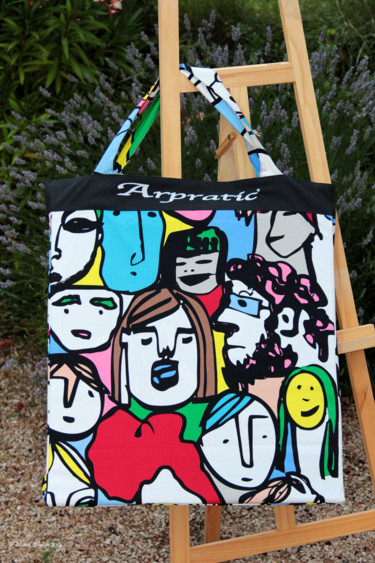 Artcraft titled "ARPRATIC" by Sandra Quadratus, Original Artwork, Bags and Luggages